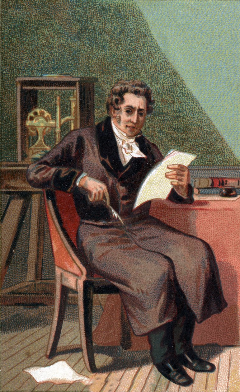 Muotokuva Louis Jacques Thenardista (1777 - 1857), ranskalaisesta kemististä. tekijältä French School
