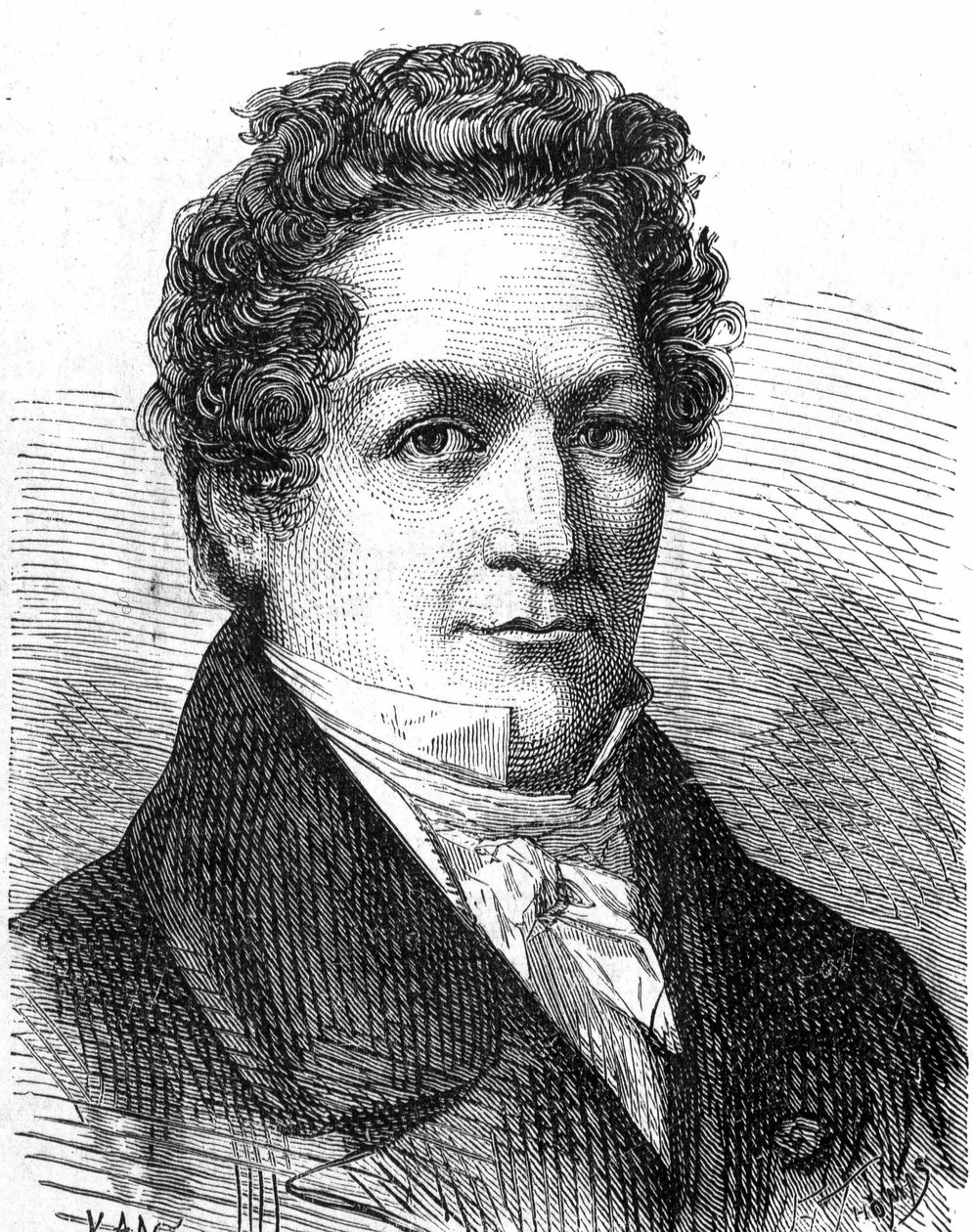 Muotokuva Louis Jacques Thénardista (1777 - 1857), ranskalaisesta kemististä - julkaisussa "Album de la Science; maineikkaat tiedemiehet; Suuria löytöjä””” 1896. tekijältä French School