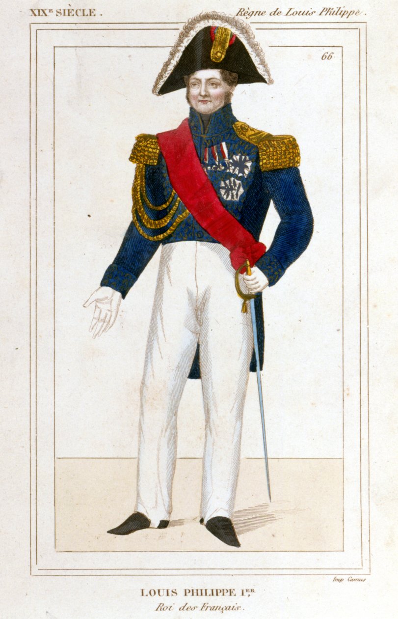 Ranskan kuninkaan Ludvig Philippe I:n muotokuva. tekijältä French School