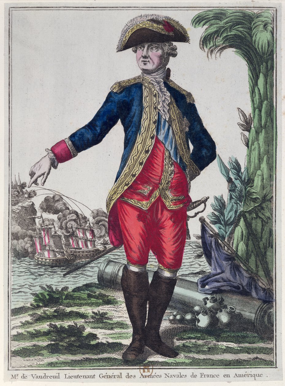 Louis Philippe de Rigaudin (1723-1802) muotokuva Vaudreuilin kreivistä, n. 1780 tekijältä French School