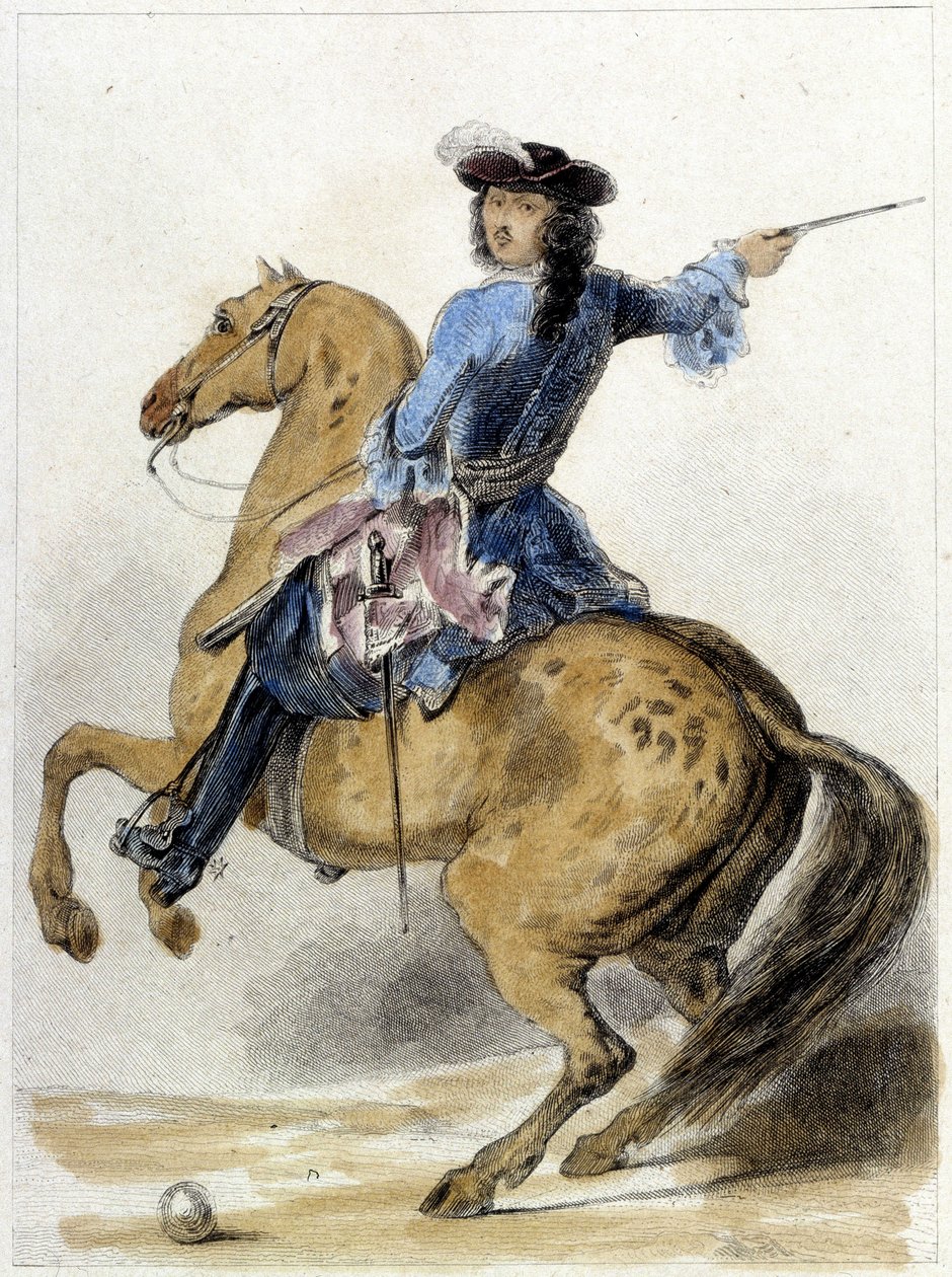Ludvig XIV:n (1638 - 1715), Ranskan kuninkaan muotokuva. tekijältä French School
