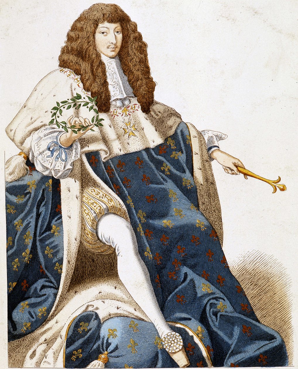 Nuoren Ludvig XIV:n muotokuva. tekijältä French School