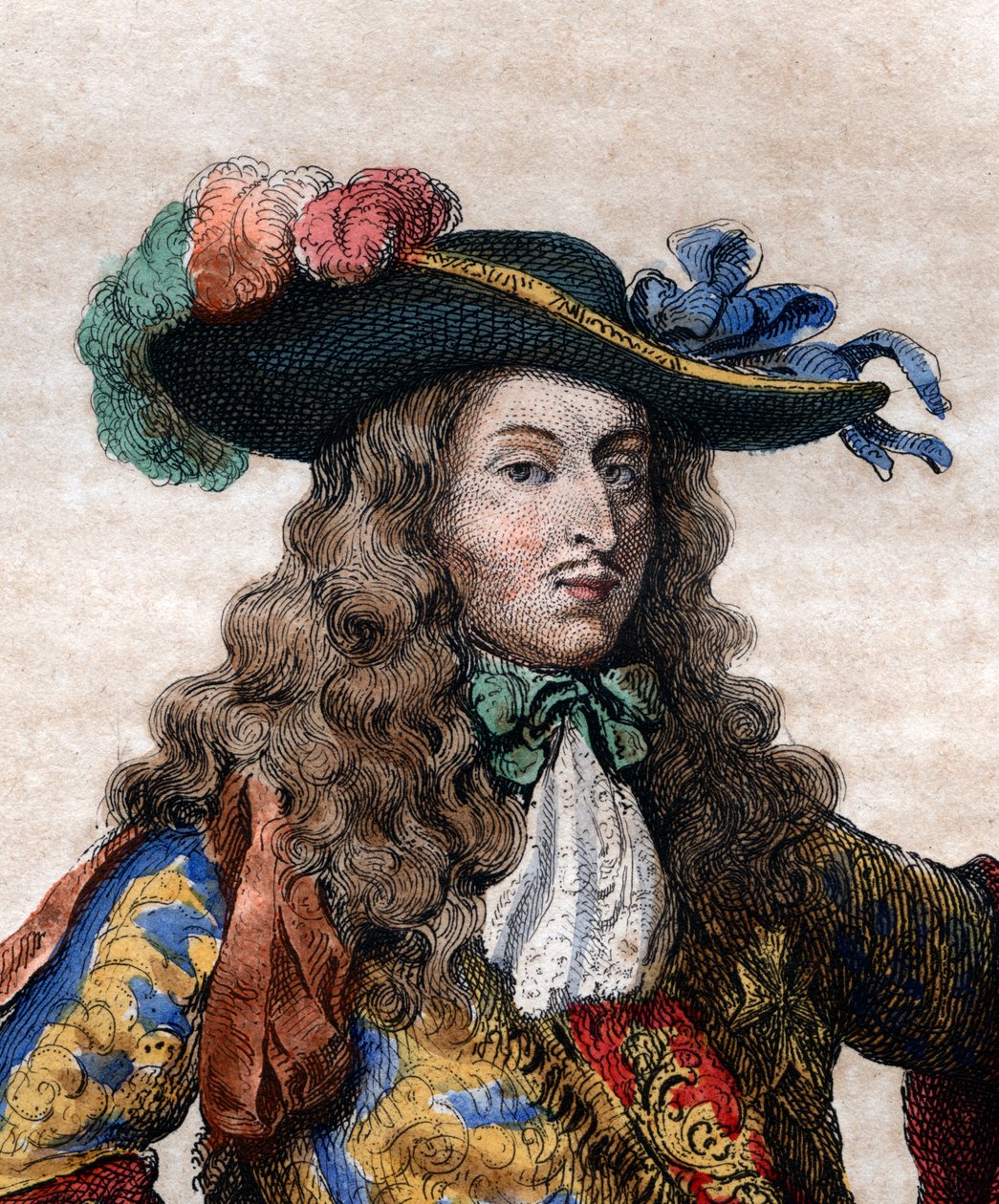 Louis de Bourbonin, Conden prinssin (1621-1686), ranskalaisen kenraalin, le Grand Conden muotokuva. tekijältä French School