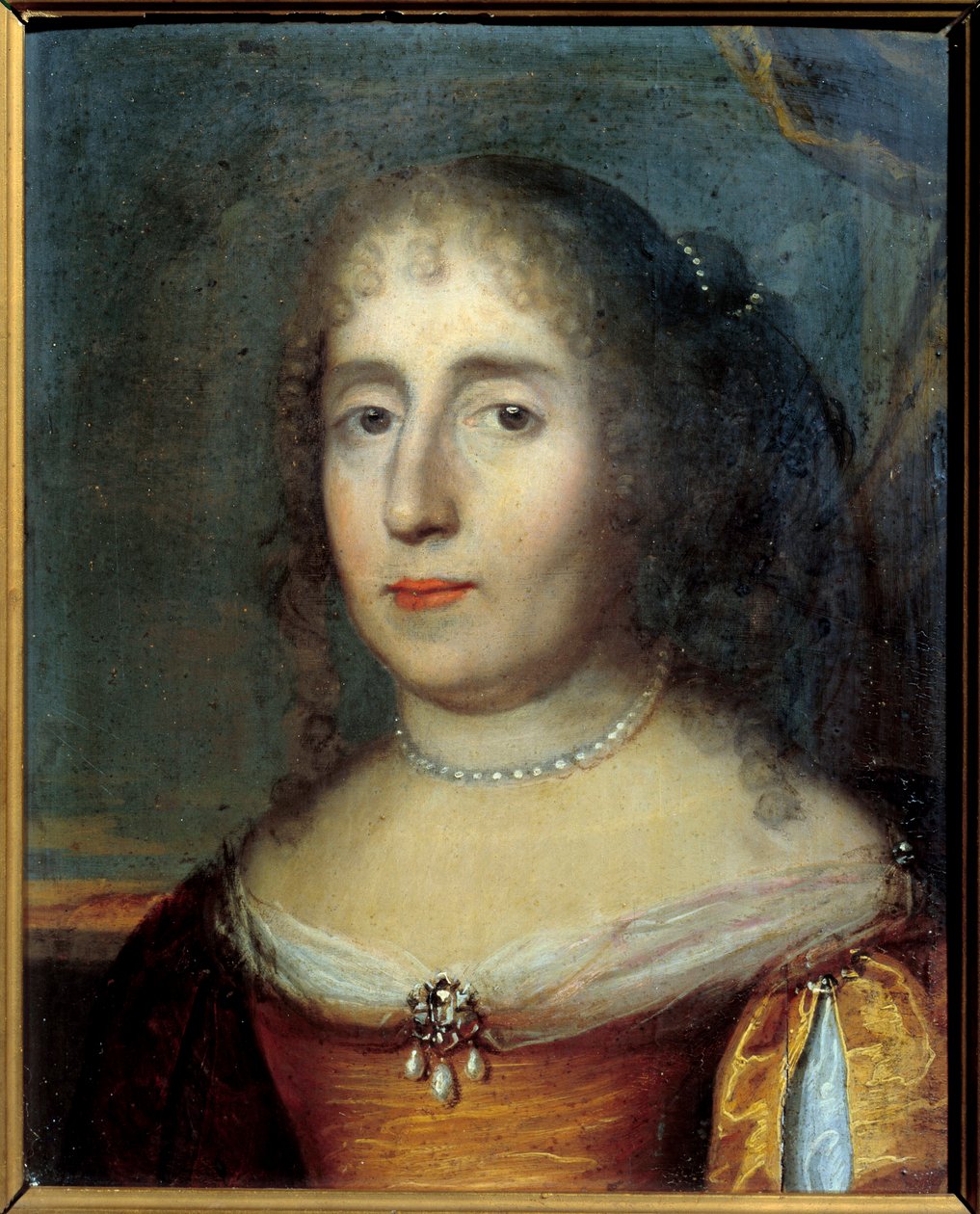 Madame de Scuderyn (tai Madeleine de Scuderin (1607 - 1701), ranskalaisen kirjeen naisen muotokuva). Anonyymi maalaus ranskalaisesta koulusta tekijältä French School