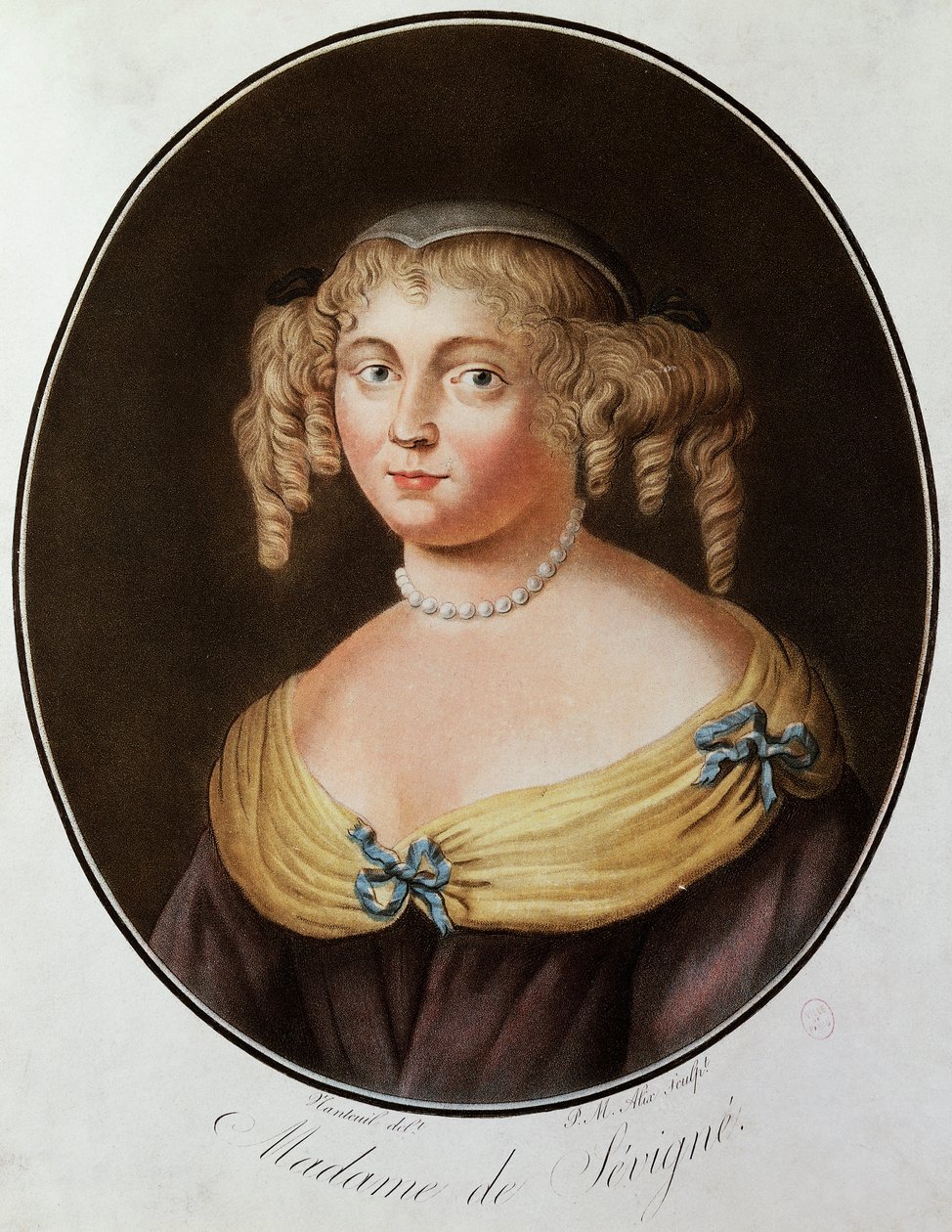 Madame de Sevignen muotokuva tekijältä French School