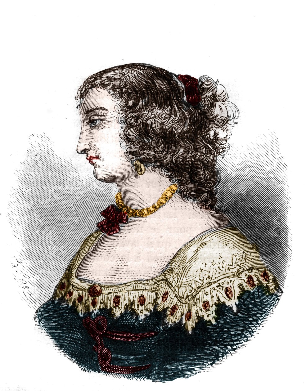 Mademoiselle de Hautefortin muotokuva (Marie de Hautefort tekijältä French School