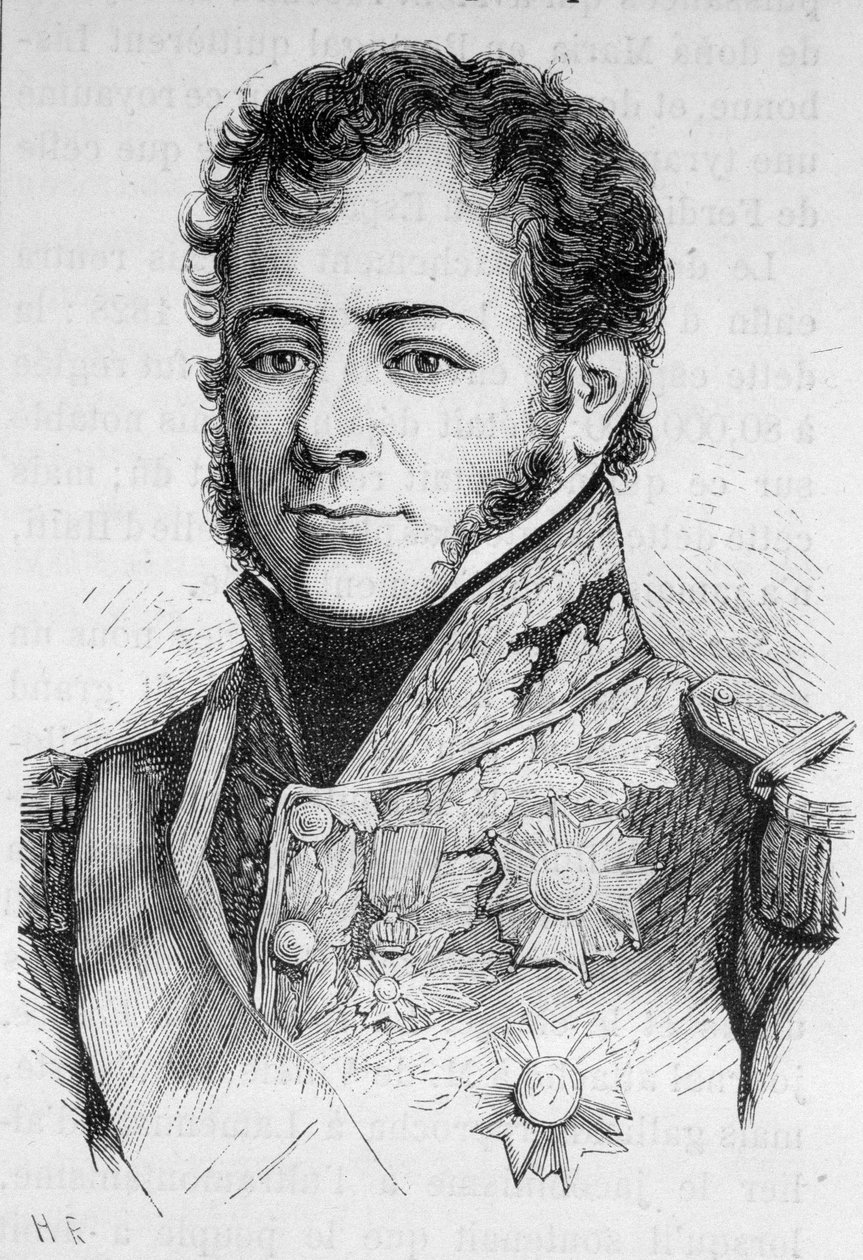 Muotokuva Maisonista, Ranskan marsalkka (1771 - 1840) - Henri Martinin "" Ranskan historiassa" tekijältä French School