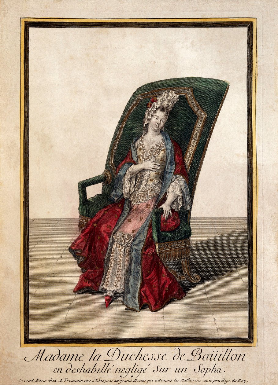 Marie Anne Mancinin muotokuva (1700-luvun kaiverrus) tekijältä French School