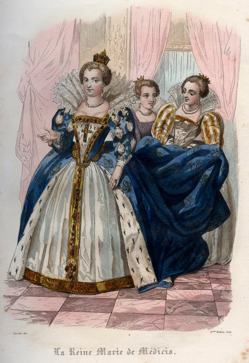 Marie de Medicin (1575-1642) muotokuva tekijältä French School