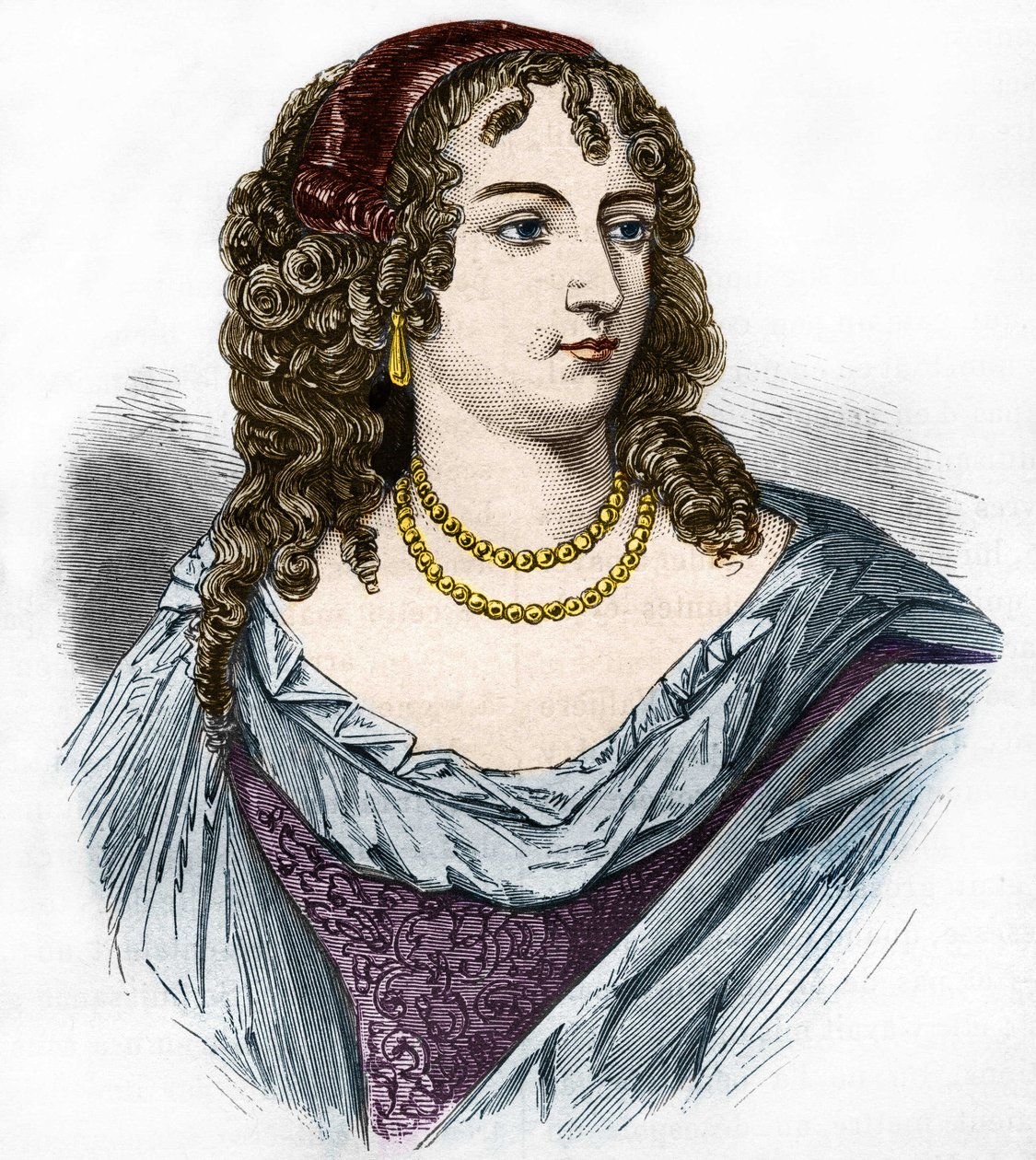 Marion Delormen muotokuva (Marie de Lon, Demoiselle de Lorme tekijältä French School