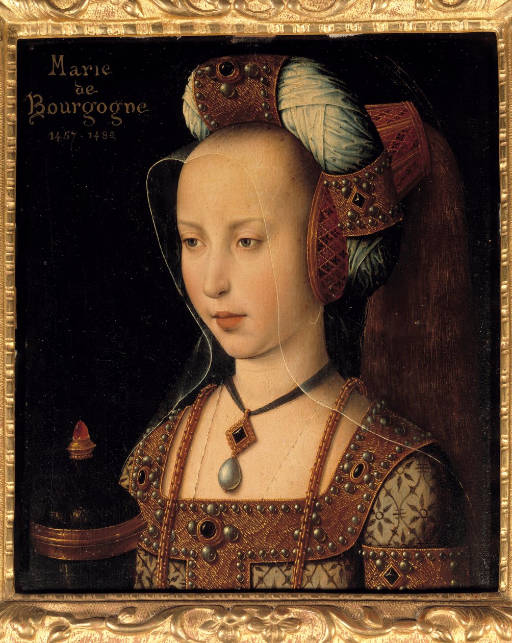 Burgundin herttuattaren ja kreivitär Marian (1457-1482) muotokuva tekijältä French School