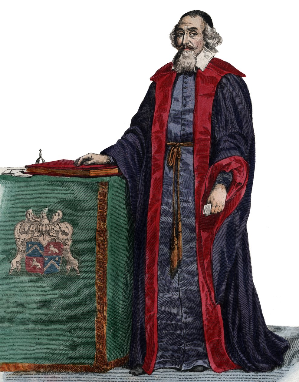 Ranskan valtiomiehen Mathieu Molen (1584-1656) muotokuva. tekijältä French School