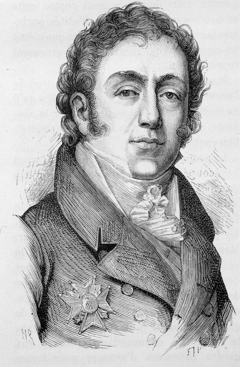 Muotokuva Mathieu Montmorencysta, ranskalaisesta poliitikosta (1766 - 1826) - Henri Martinin "" L