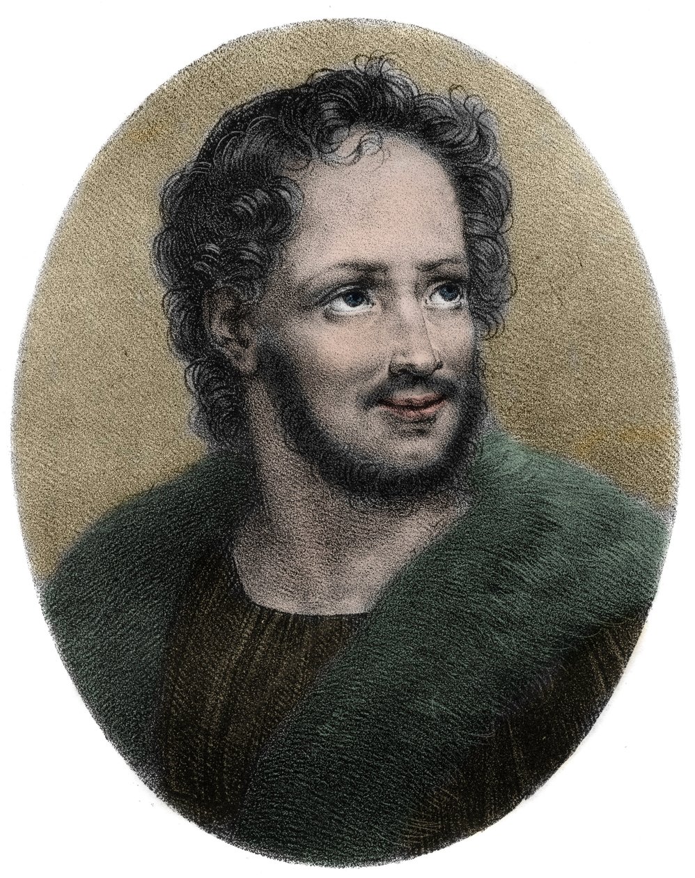 Mathurin Regnierin muotokuva ranskalaisesta runoilijasta (1573-1613) - Mathurin Regnierin (1573-1613), ranskalaisen satiiristin muotokuva, Kaiverrus tekijältä French School