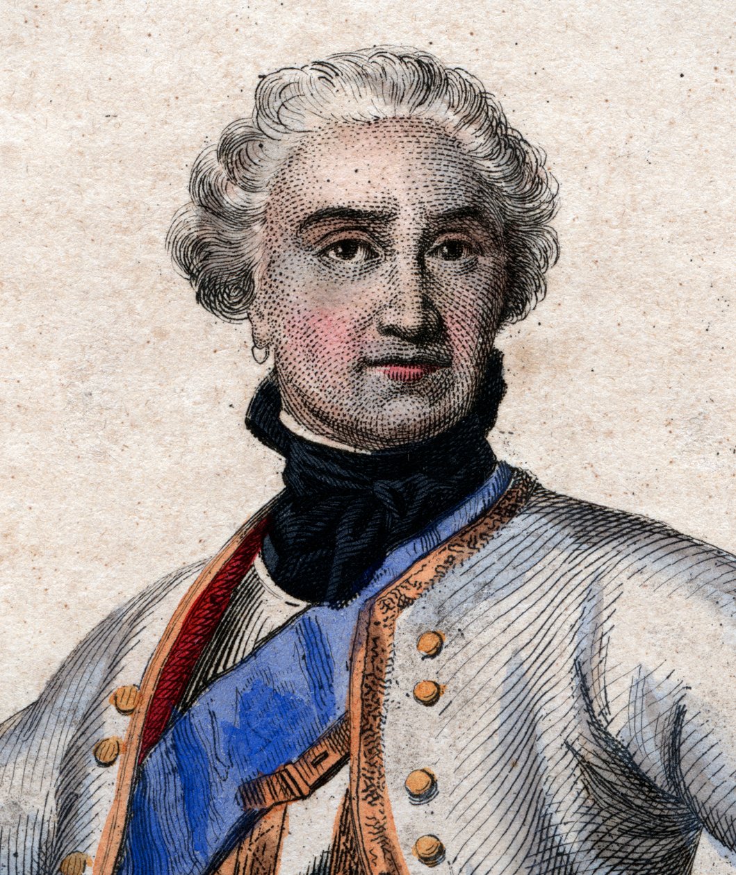 Muotokuva Maurice de Saxesta (1696-1750), Ranskan palveluksessa oleva saksalainen armeija ja Ranskan marsalkka. tekijältä French School
