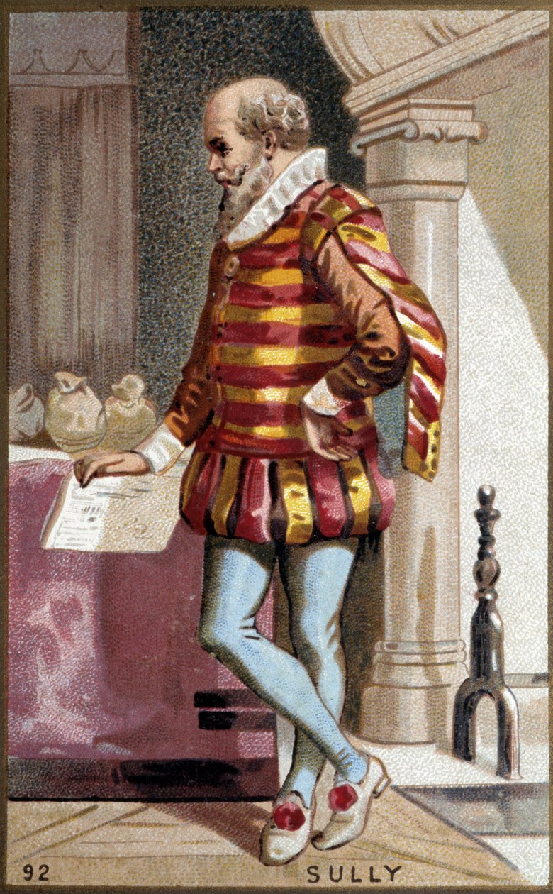 Muotokuva Maximilian de Bethunesta, Baron de Rosnysta, Sullyn herttuasta (1560-1641), ranskalaisesta poliitikosta. tekijältä French School