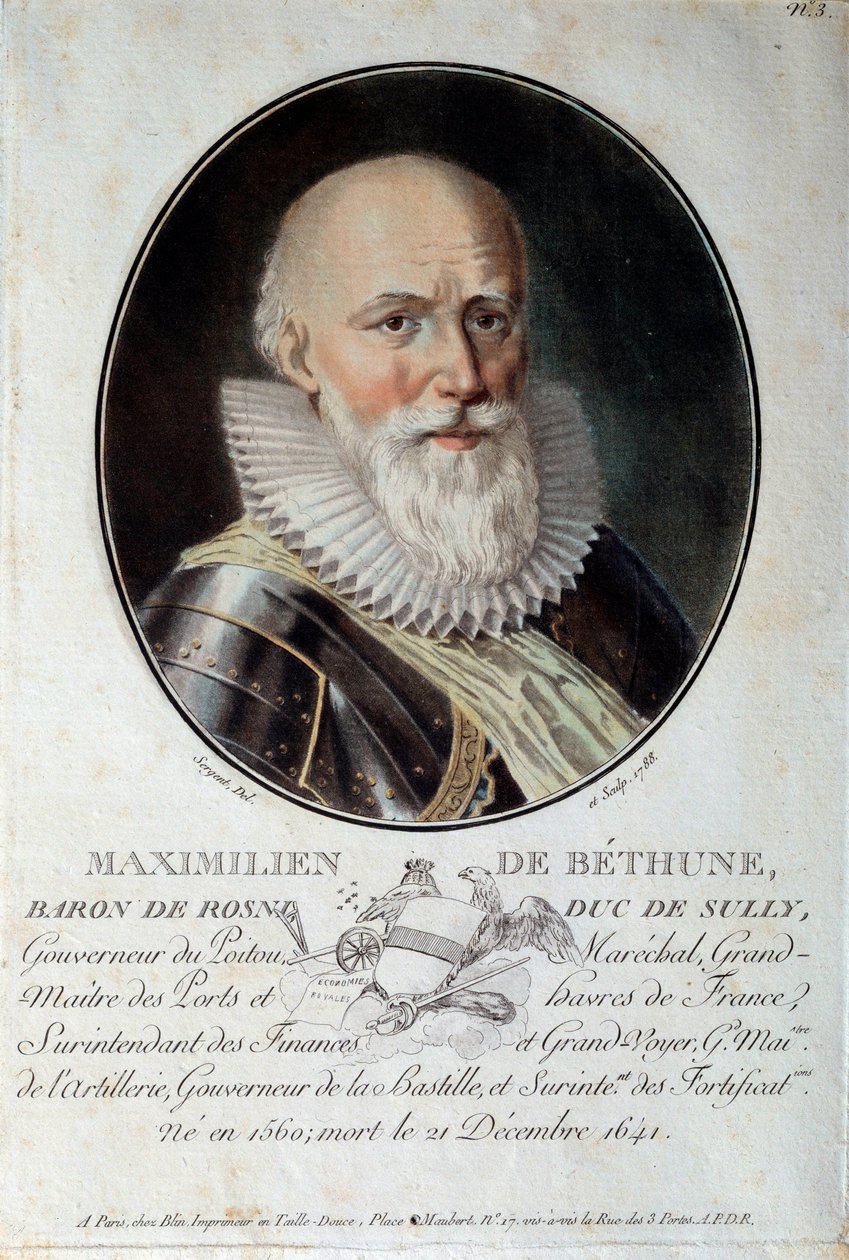 Maximilian de Bethunen, Sullyn herttuan (1560-1641) muotokuva. tekijältä French School