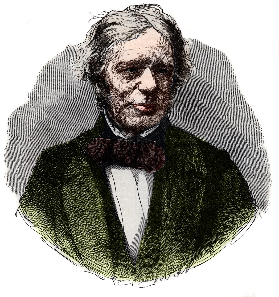 Michael Faradayn (1791-1867), englantilaisen kemistin ja fyysikon muotokuva. tekijältä French School