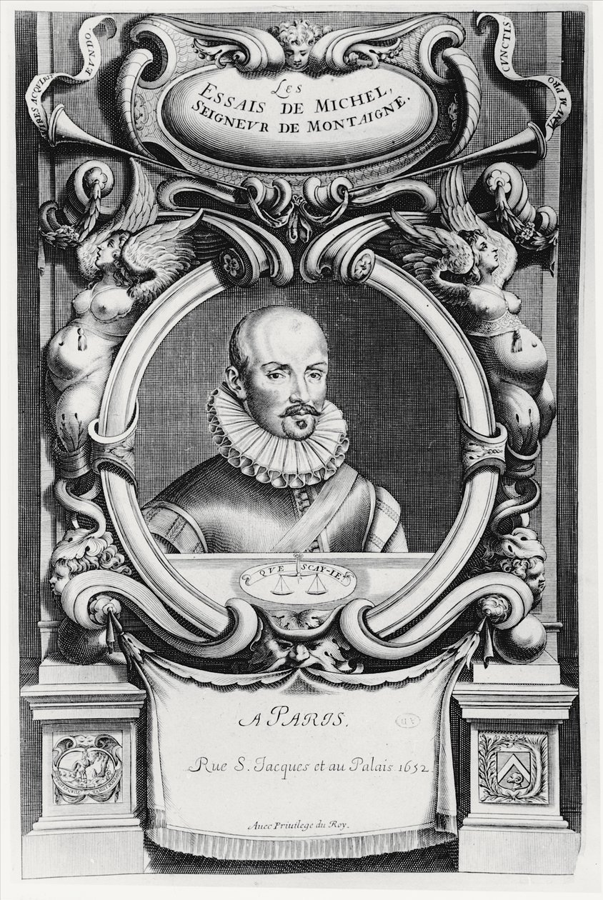 Michel de Montaignen muotokuva tekijältä French School
