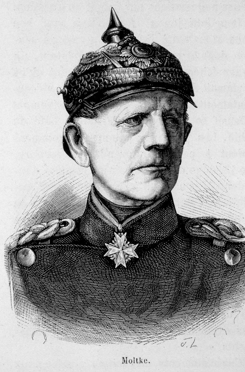 Moltken, Saksan sotamarsalkka (1800 - 1891) muotokuva - Henri Martinin "" L