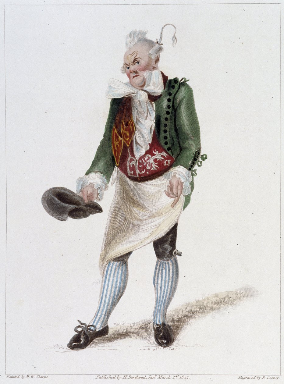Monsieur Gattien muotokuva Oletetun talonpojan baletissa tekijältä French School