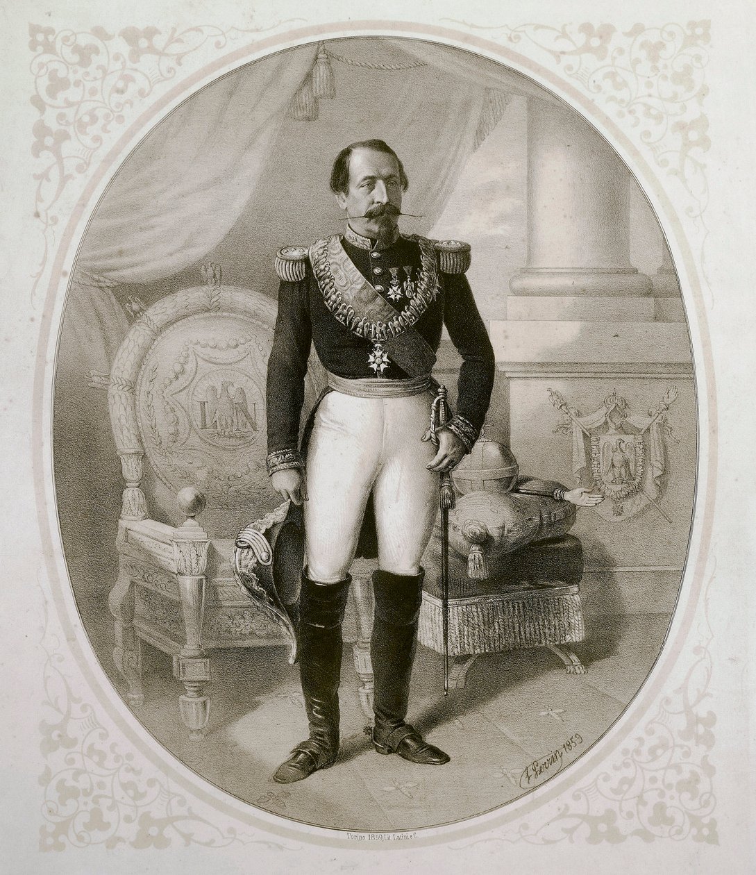 Napoleon III:n muotokuva (1808-1873) tekijältä French School