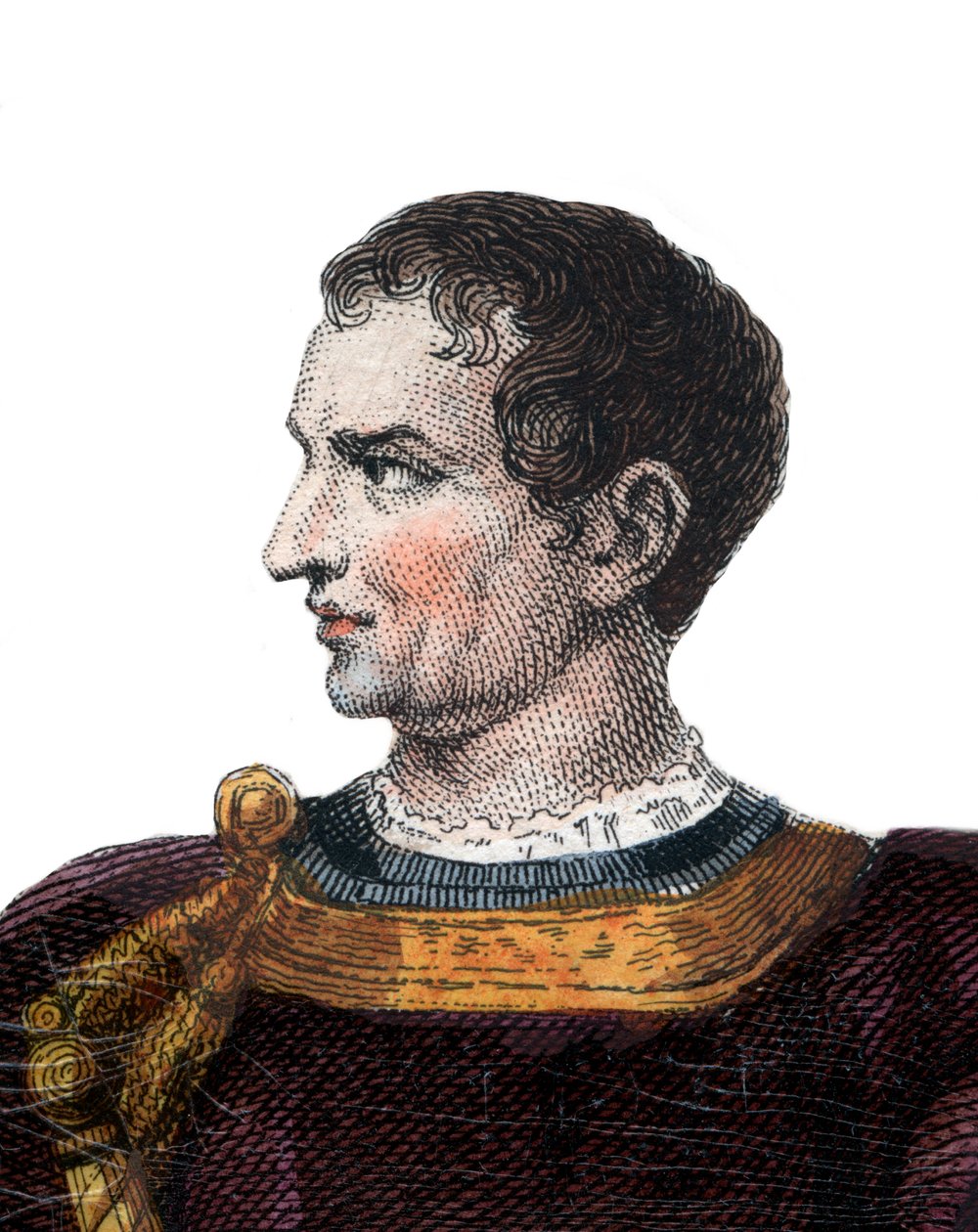 Olivier V de Clissonin (1336-1407), ranskalaisen konstaapelin muotokuva. tekijältä French School