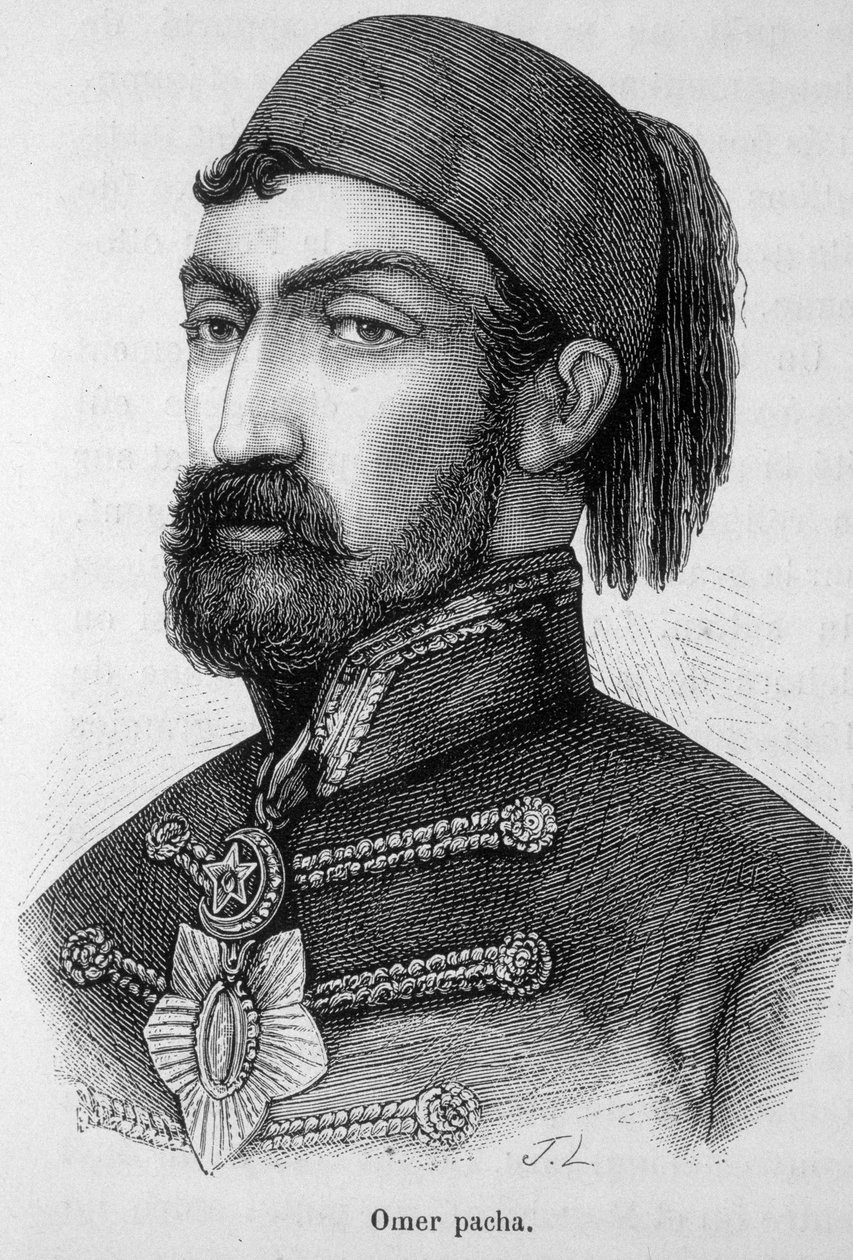 Omer Pachan muotokuva - Henri Martinin "Ranskan historiassa". tekijältä French School