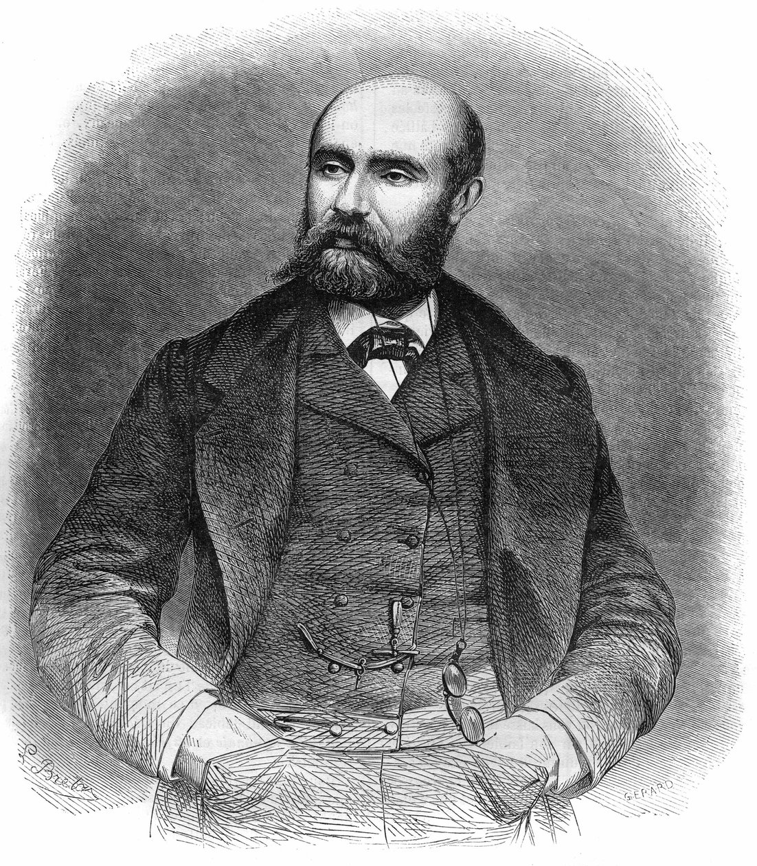 Muotokuva Paul Henry Corintin Fevalista (Paul Feval pere tekijältä French School