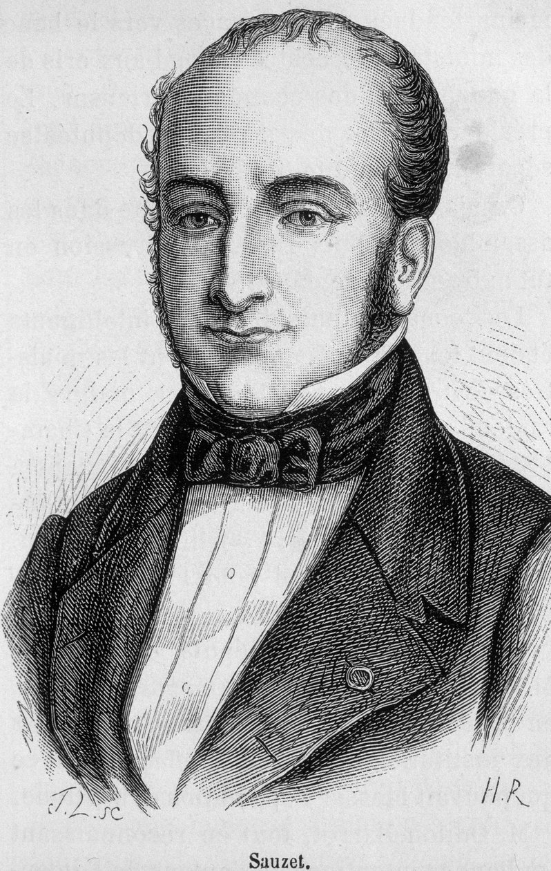 Paul Jean-Pierre Sauzetin (1809-1876) muotokuva tekijältä French School