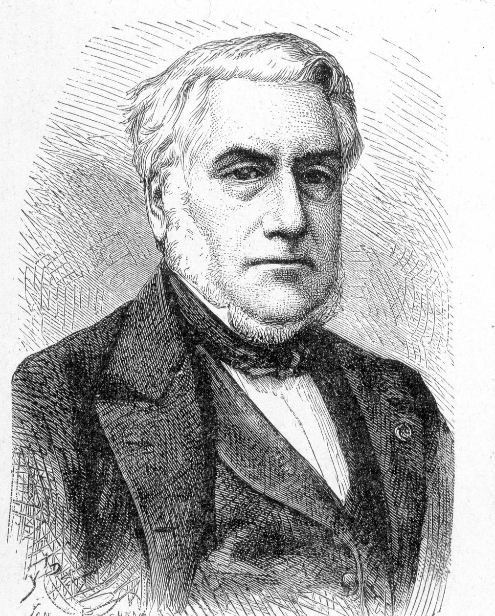 Muotokuva Paulin Talabotista (1799 - 1878) - "" Tiedealbumissa; maineikkaat tutkijat; Suuria löytöjä””” 1896. tekijältä French School