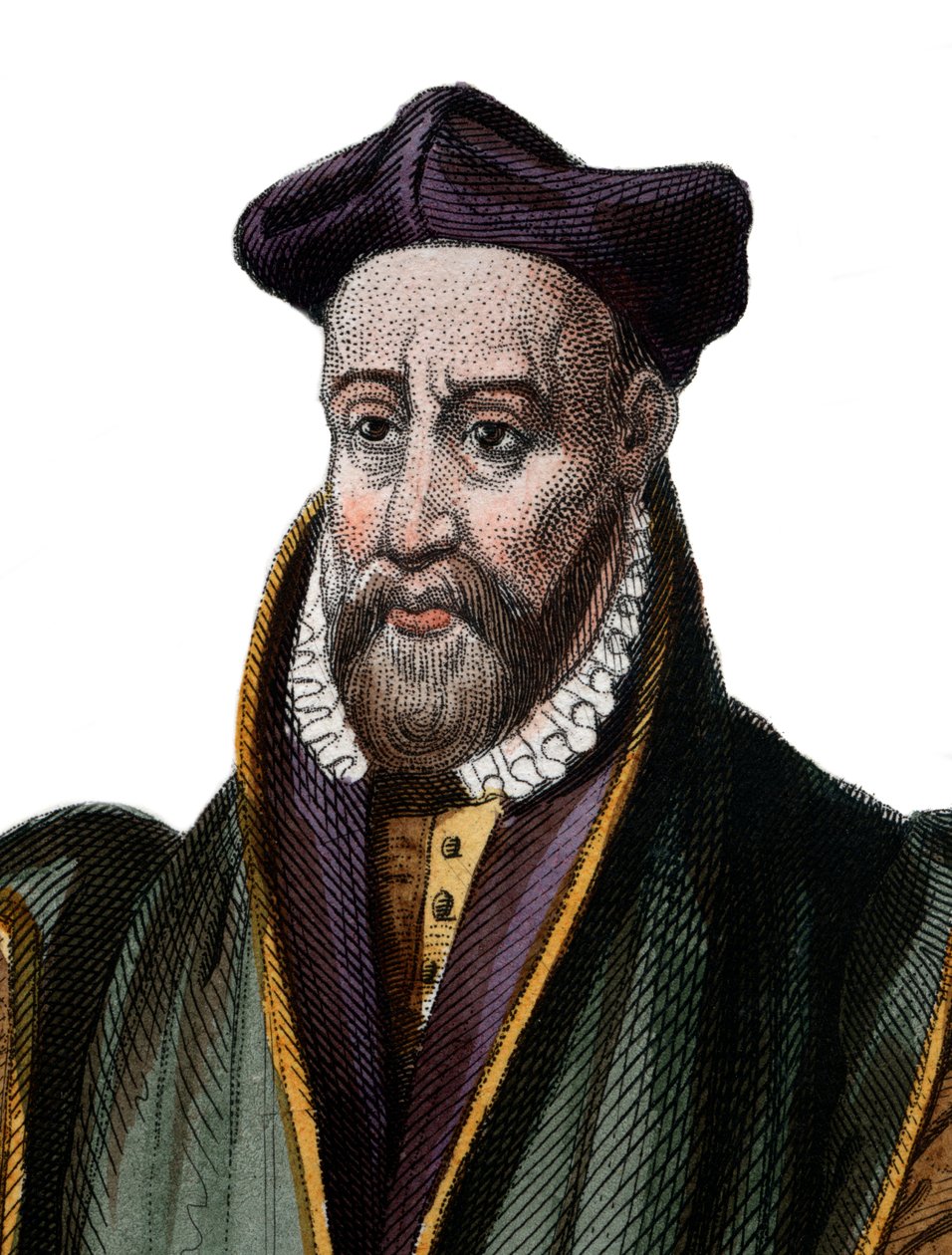 Muotokuva Philibert Delormesta (De Lorme) (De lOrme) (1510-1570), ranskalaisesta arkkitehdista. tekijältä French School