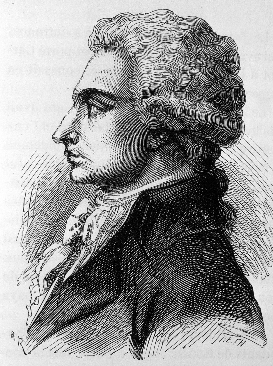 Muotokuva Philippe Antoine Merlinistä, dit Merlin de Douai (1754-1838), ranskalainen poliitikko. Henri Martinin teoksessa "Ranskan historia". tekijältä French School
