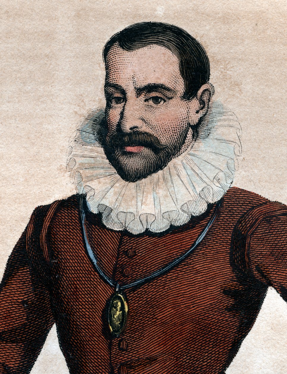 Muotokuva Philippe Duplessis Mornaysta (1549-1623), Plessis Marlyn lordi, ranskalainen protestanttinen kirjailija. tekijältä French School