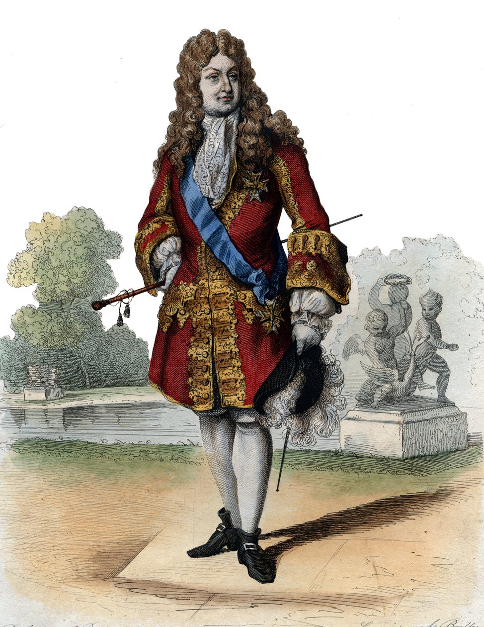 Muotokuva Philippe II:sta, Orleansin herttuasta (1674-1723). tekijältä French School