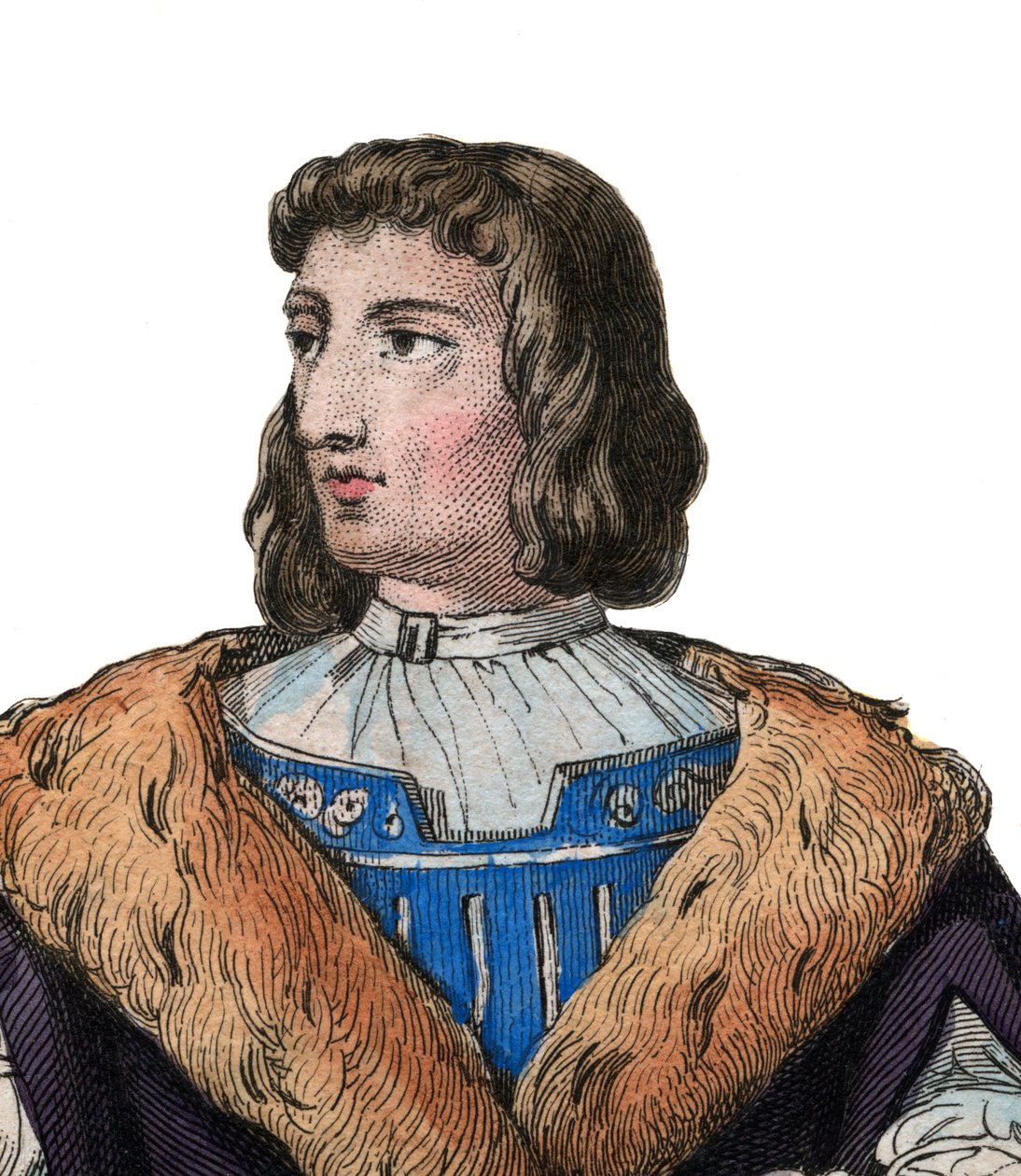 Muotokuva Philippe de Comminesista (1447-1511), ranskalaisesta kirjailijasta ja diplomaatista. tekijältä French School