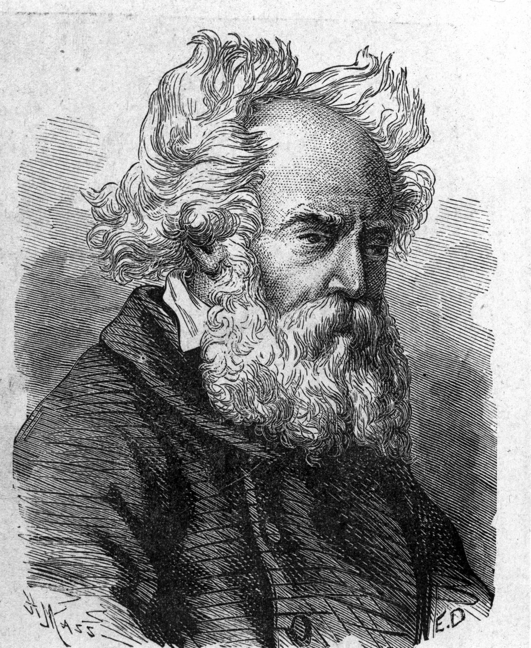 Pierre-Louis-Frederic (Pierre Louis Frederic) Sauvagen (1785-1857), ranskalaisen heliksin keksijän muotokuva - julkaisussa "Album de la Science; maineikkaat tiedemiehet; Grandes disouvertes””” 1896. tekijältä French School