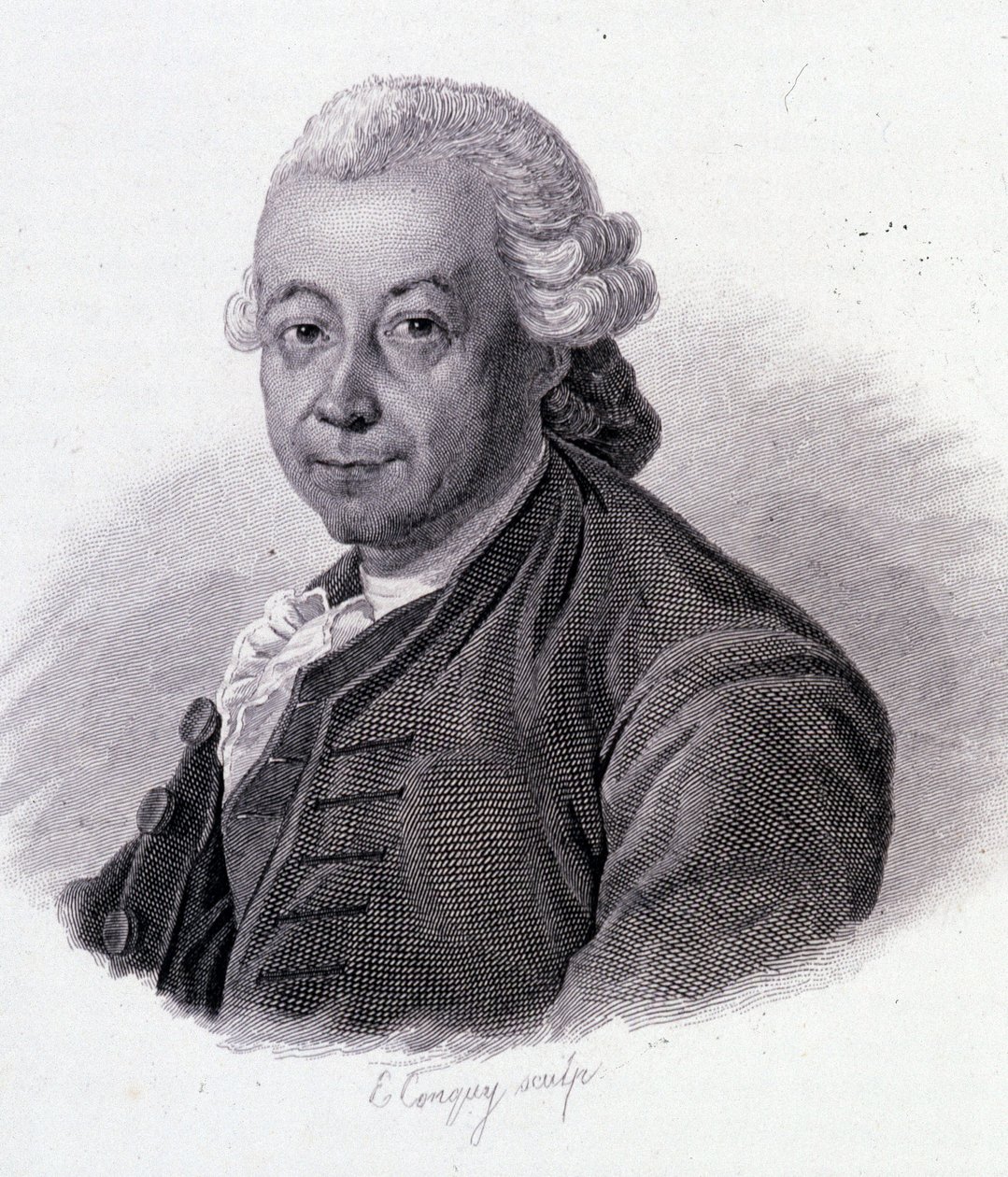Pierre Pepperin (1719-1786), ranskalaisen tutkimusmatkailijan muotokuva - "" Hyödyllisten miesten muotokuvia"" tekijältä French School
