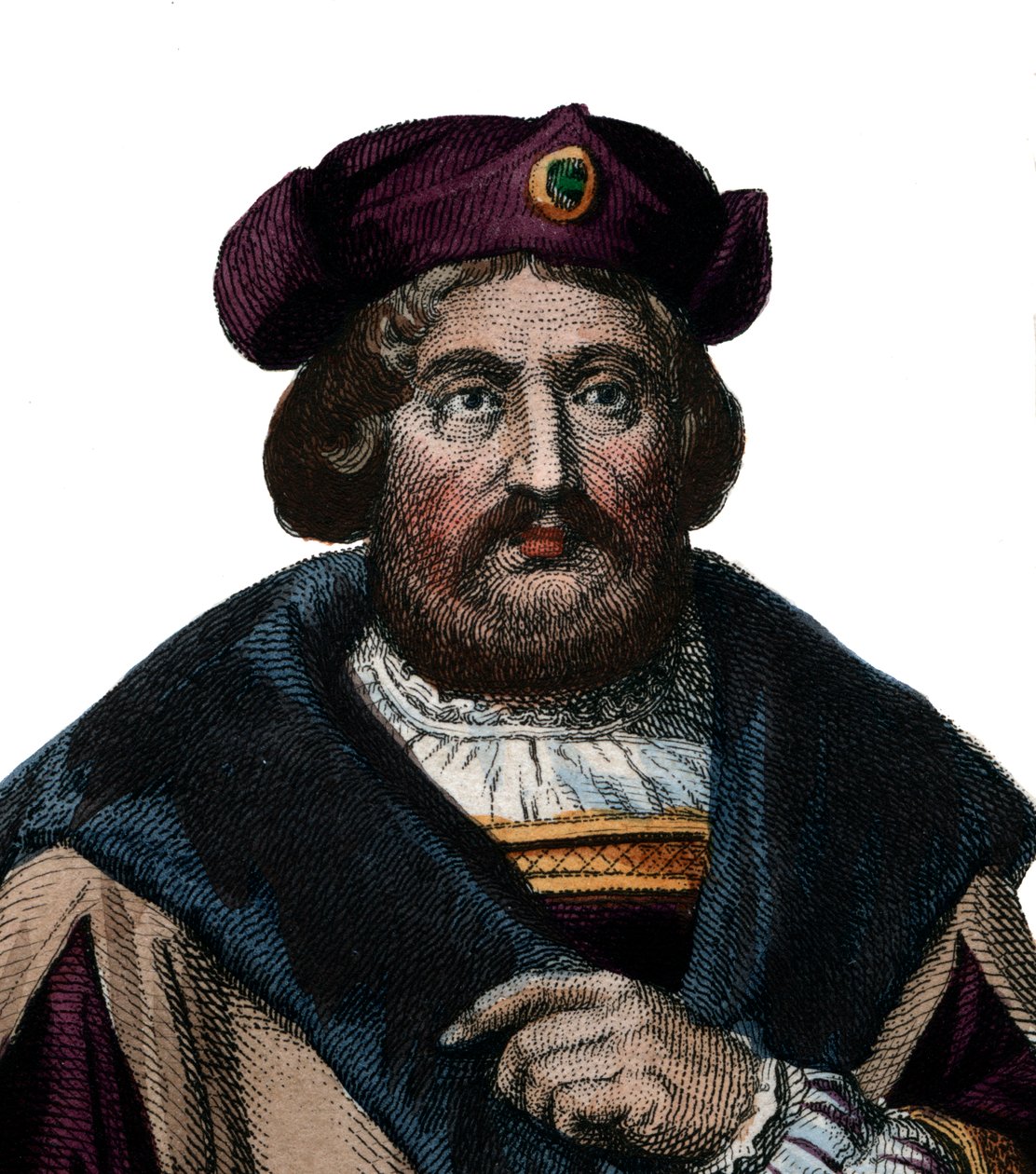 Pierre de Ronsardin (1524-1585), ranskalaisen runoilijan muotokuva. tekijältä French School