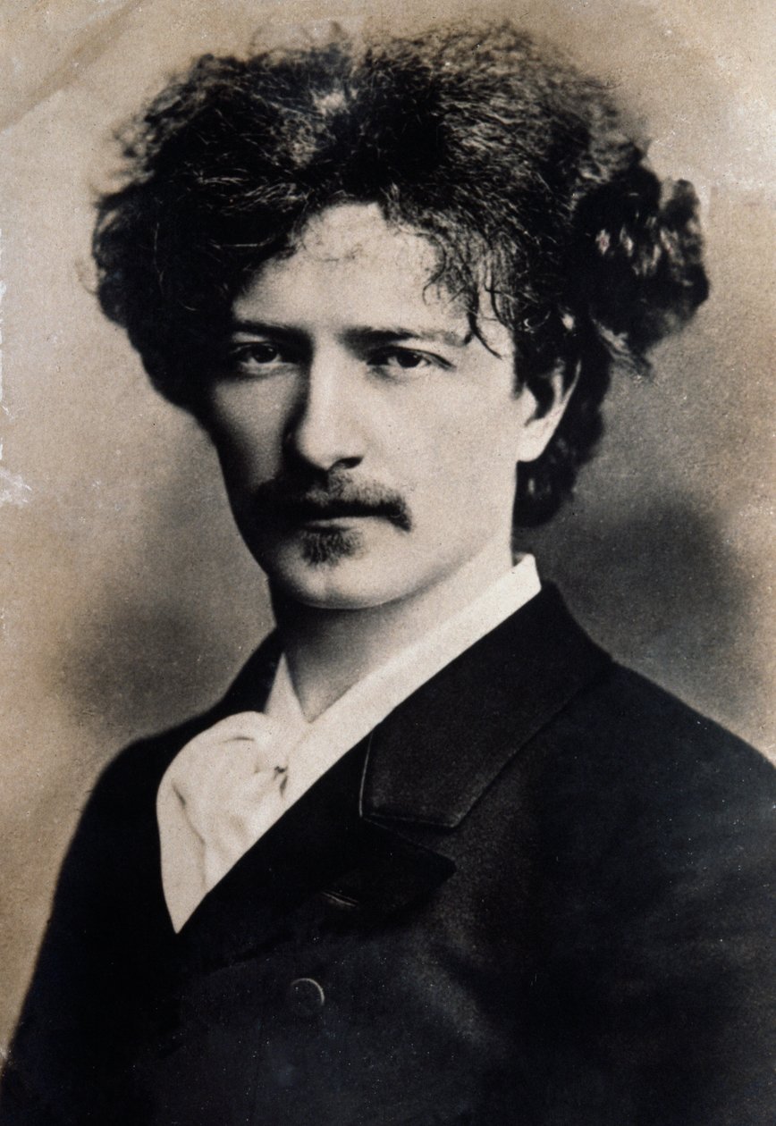 Puolalaisen säveltäjän Ignacy Jan Paderewskin (1860-1941) muotokuva tekijältä French School