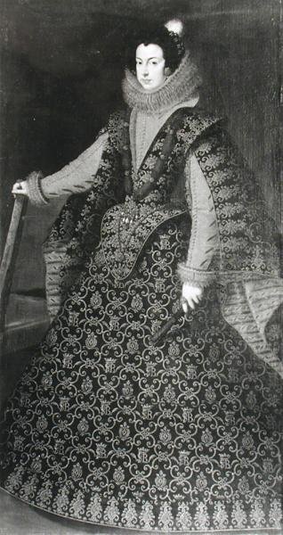 Muotokuva Ranskan prinsessa Elisabethista (1602-44) 1621 tekijältä French School