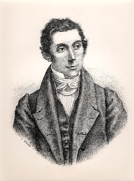 Rene Caillien (1799-1838) muotokuva (kaiverrus) (mv-valokuva) tekijältä French School