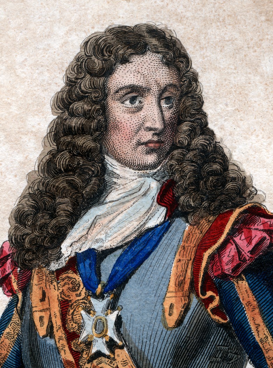 Muotokuva Rene Duguay Trouinista (Rene Trouin du Gue nimeltä) (1673-1736), ranskalainen korsaari. tekijältä French School