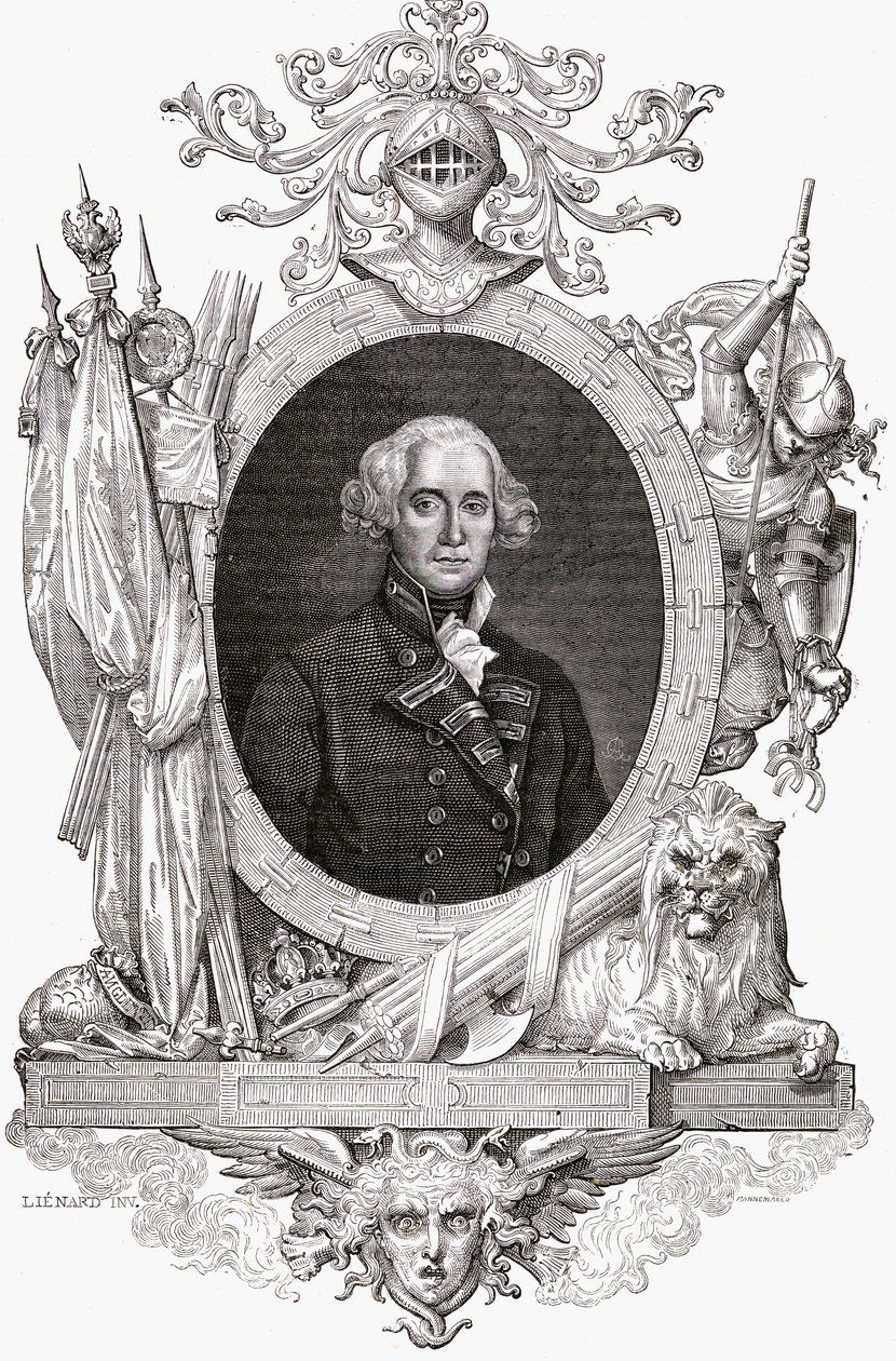 Muotokuva Richard, Earl Howe (1726-99) Englannin laivaston upseeri tekijältä French School