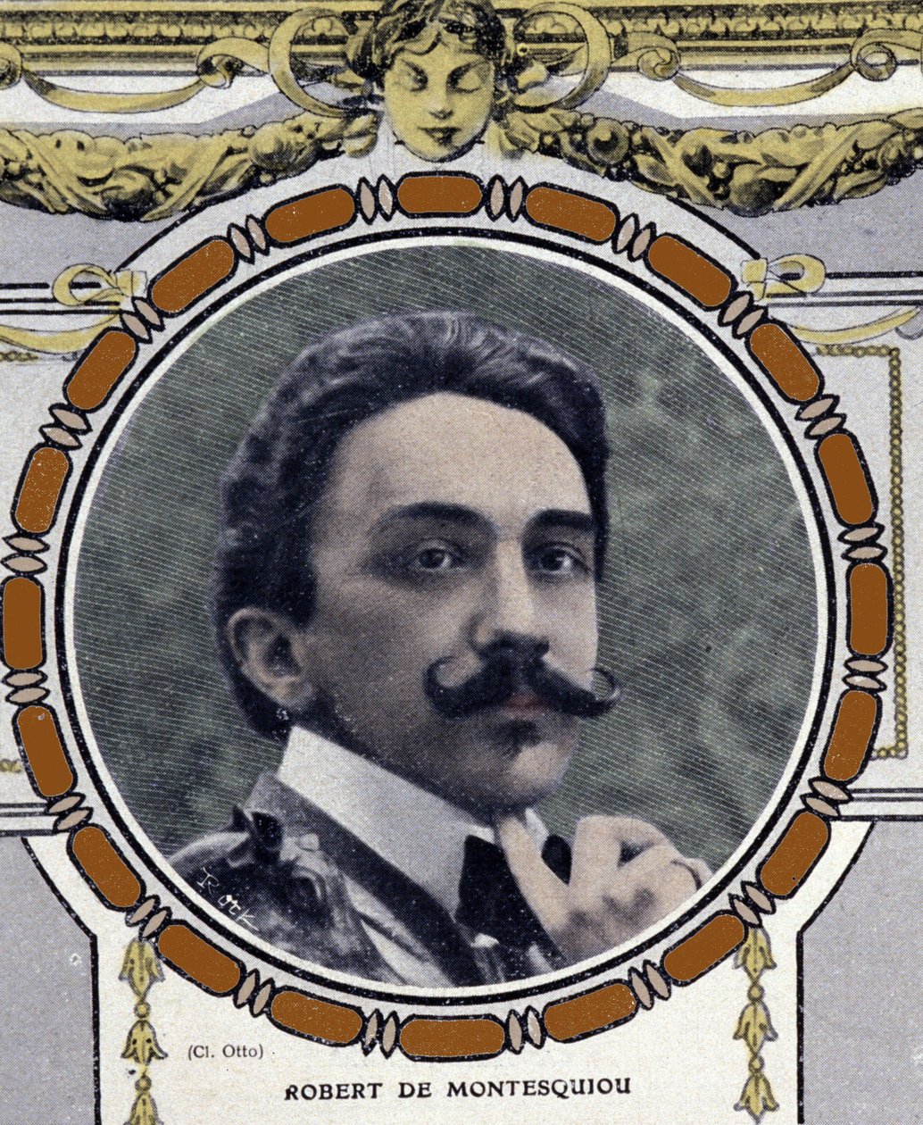 Robert de Montesquioun (1855-1921), ranskalaisen kirjailijan muotokuva. tekijältä French School