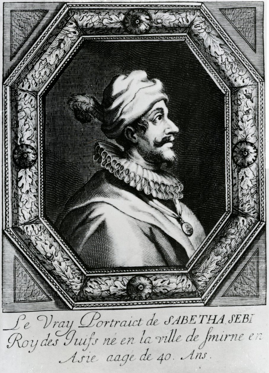 Sabbatai Zevin muotokuva [1626 – 1676], n. 1666 tekijältä French School