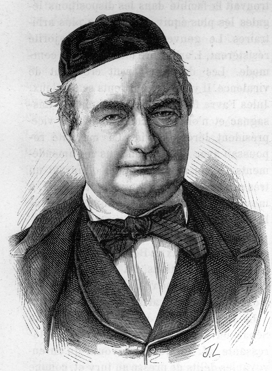 Muotokuva Sainte Beuvesta (1804 - 1869) (Sainte-Beuve) ranskalainen kirjailija - Henri Martinin "" L