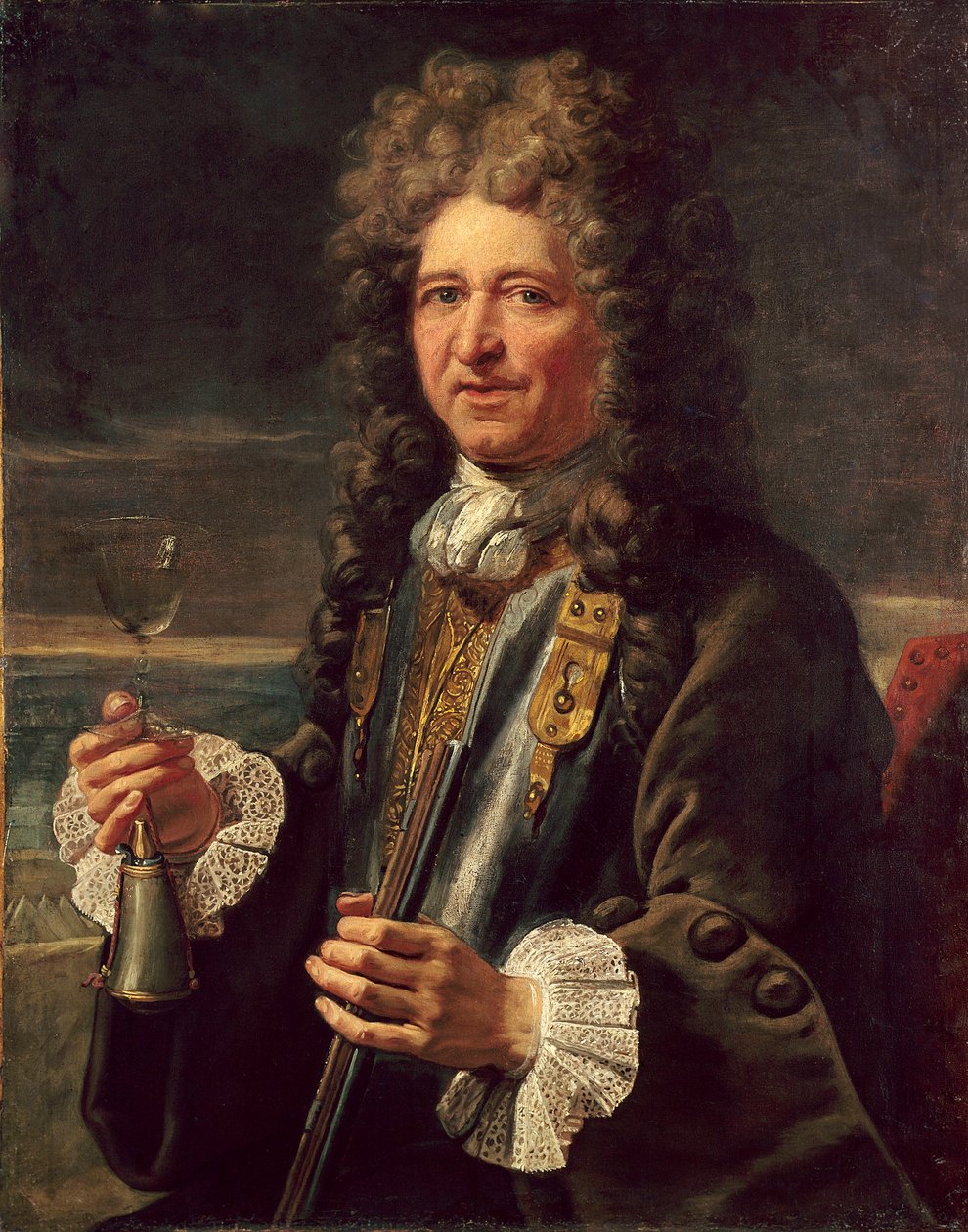 Muotokuva Sebastian the Prestre lord of Vauban (1633-1717), marechal Ranskasta. Anonyymi maalaus ranskalaisesta koulusta. Versailles. Musee Du Chateau - Sebastien le Prestren, Vaubanin herran (1633-1717), Ranskan marsalkka, muotokuva. Anonyymi maalaus tekijältä French School