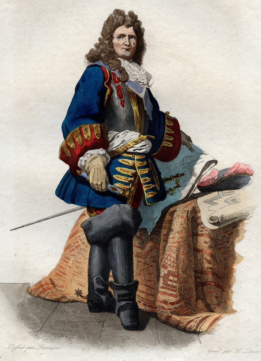 Sebastien le Prestren muotokuva, markiisi de Vauban (1633-1707), Ranskan marsalkka. tekijältä French School
