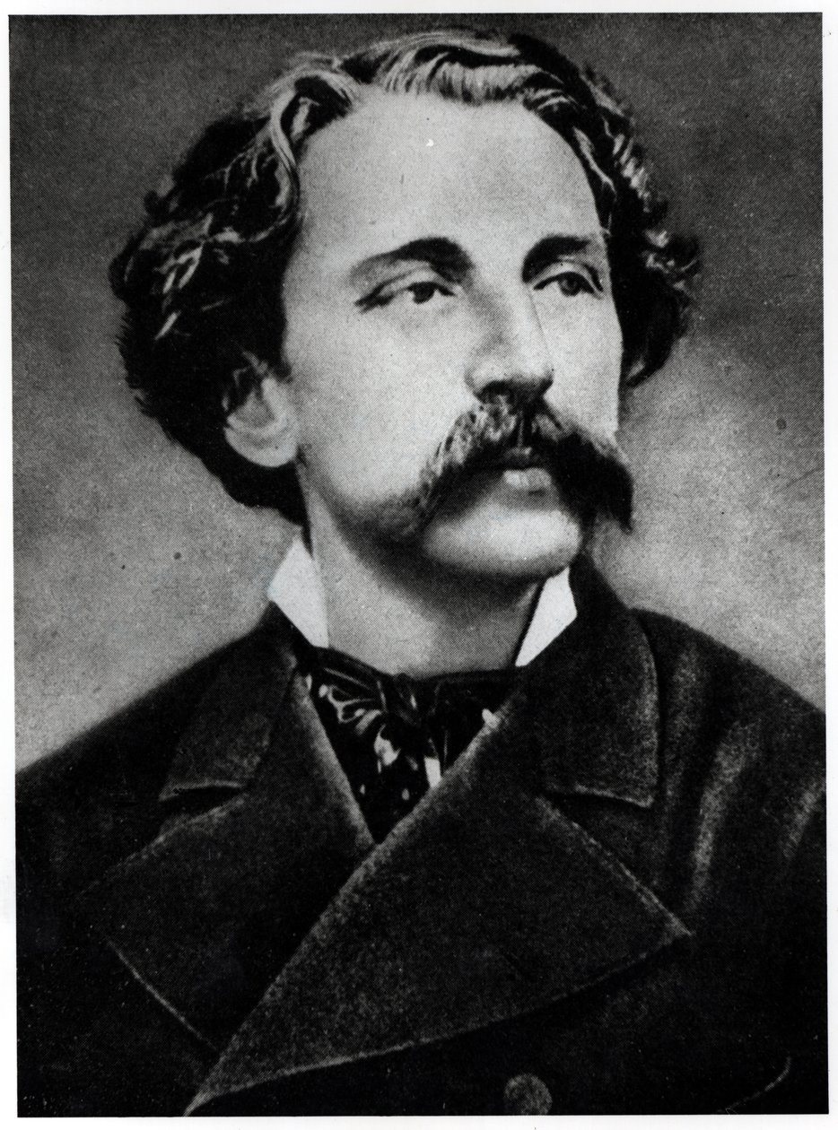 Stephane Mallarmen (1842-98) muotokuva, n. 1873 tekijältä French School